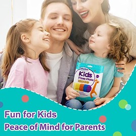 Lakeyface 300 Unidades de Hilo Dental para Niños, Lindas Selecciones de Hilo Dental con Forma de Jirafa, Sin Fluoruro y Sin Bpa, Sin Sabor