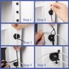 Yookeer 12 Pcs Magnetic Zip Tie Mount Base Black Magnetic