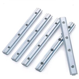 TOCHUN 5pcs 3.9 Inch Straight Line Connector, 100mm Joint Bracket with Screws for 2020 2040 2060 Series T Slot 6mm Aluminum Extrusion Profile