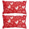DXGSHSA Valentines Day Throw Pillow Covers 12x20 inch Set of