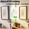 Damage Free Picture Hangers, No-Drill Adjustable Wall Hooks with Bubble