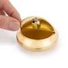 NKlaus 8 cm Round Solid Brass Ashtray 3 cm High