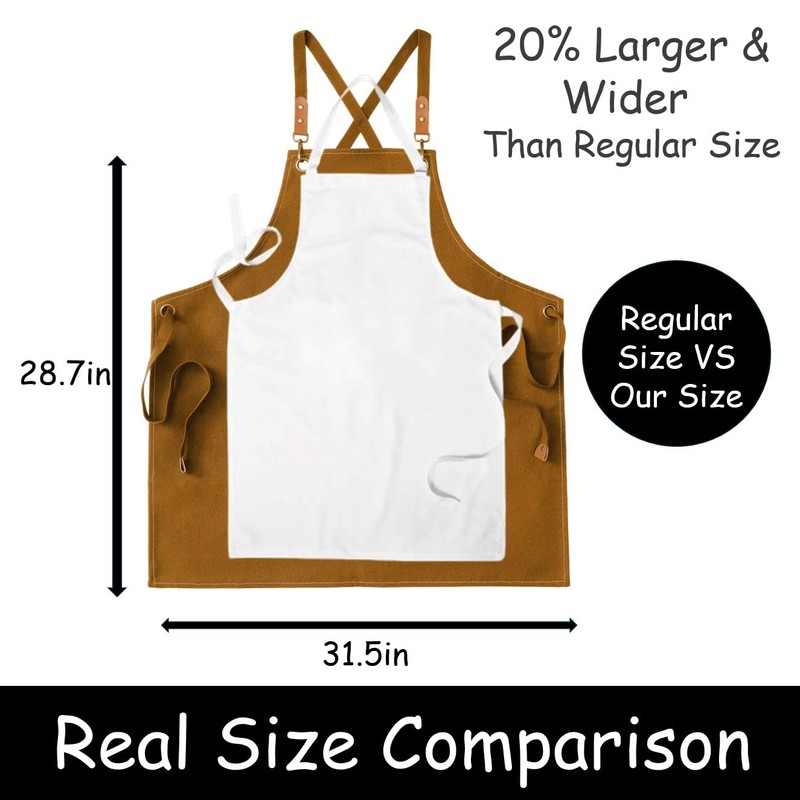 King Mills Plus Size Aprons For Men Women With Large
