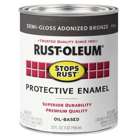 Rust-Oleum 7754502 Protective Enamel Paint Stops Rust, 32-Ounce, Anodized Bronze