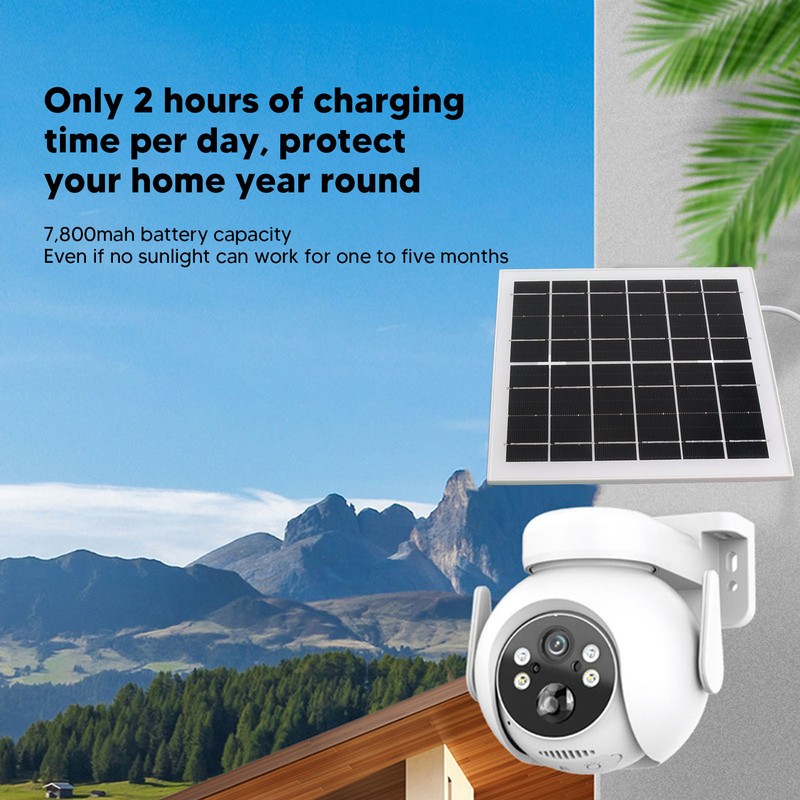 Solar Security Camera HD 4MP Wireless Outdoor Home Security Remote