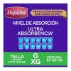 Pañales Nocturnos Para Adulto Depend Grande 10 Piezas
