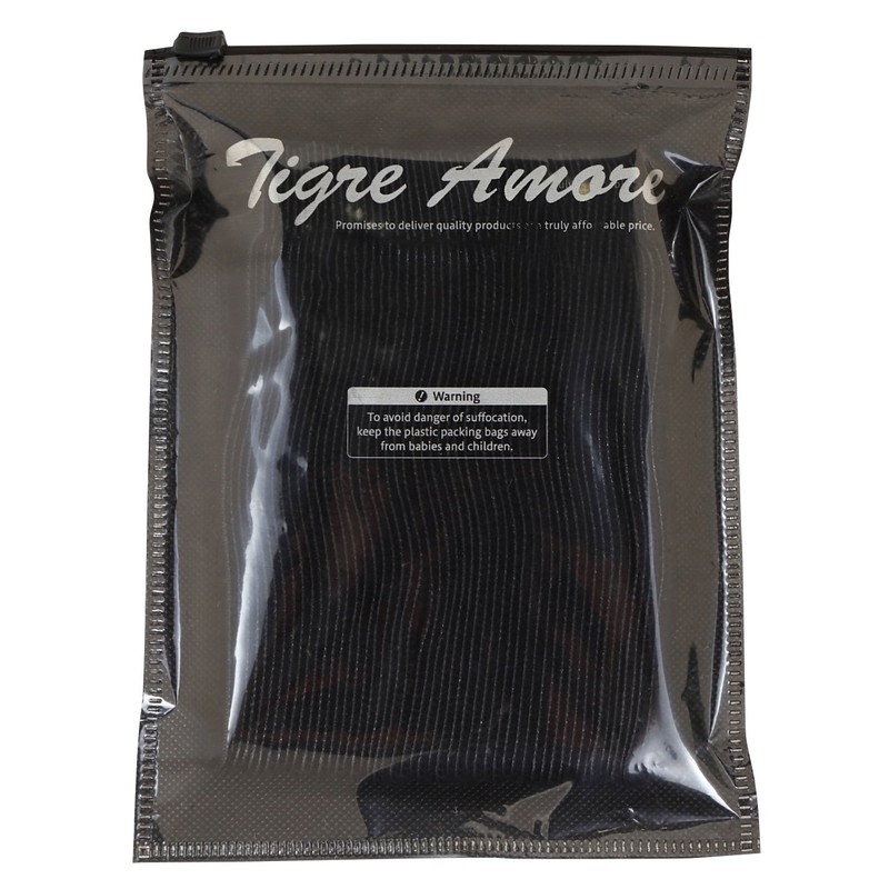 Tigre Amore Velcro Cable Ties Cords, Black, 5.9 inches (15