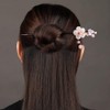 10 bastoncini per capelli in legno, bacchette per capelli cinesi