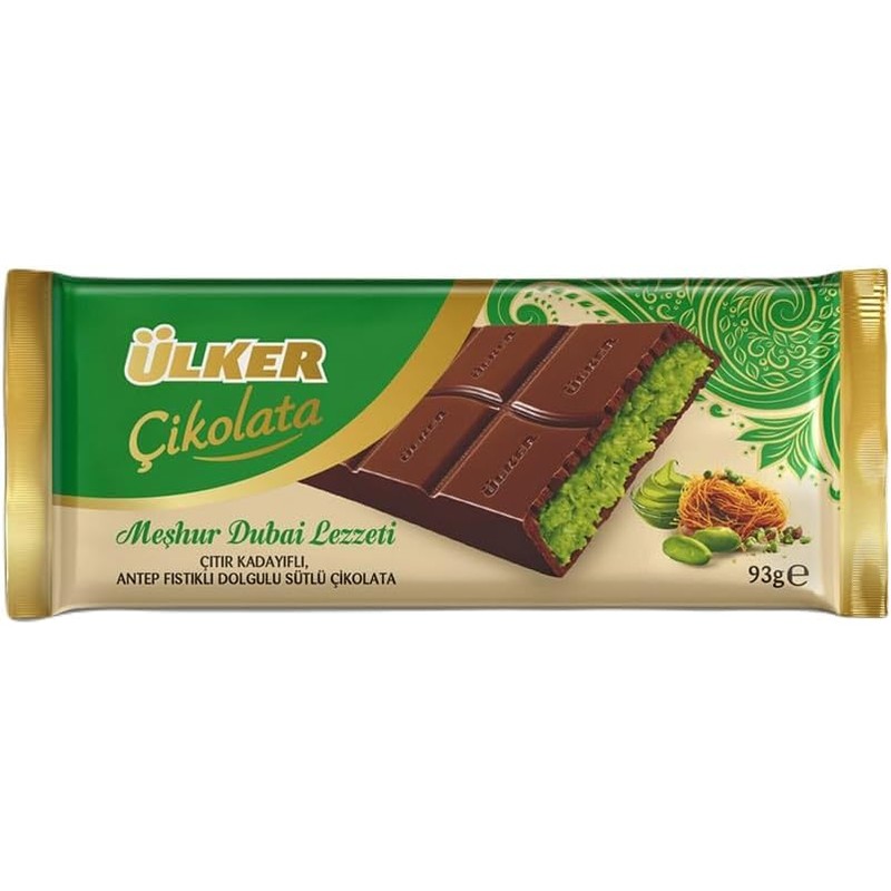 Premium Dubai Chocolate Bar Pistachio Kataifi – Viral Dubai Milk