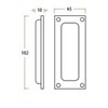 Zoo Hardware FB90 Rectangular Recessed Flush Door Pull Handle 102