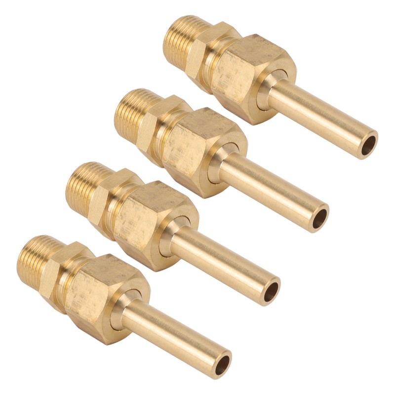 4 PCS Water Fountain Nozzles Pure Copper Large Hexagonal Direct
