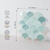 HOMEART Peel and Stick Backsplash Fish Scale Tile, Removable Renter