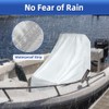 Zenicham Center Console Boat Cover UPF 50+, 420D Waterproof Boat