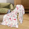 Flamingos Blanket,Pink Soft Lightweight Throw Blanket for Sofa Couch Bed