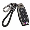 TECART Carbon Texture Smart Remote Key Cover 3 Button Luminous