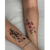 2 Blatt Temporary Blume Tattoo Kirschblüten Tattoo Rose Tattoo HB744X
