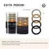Evita 에비타 페로니 헤어 타이 12개 세트 홀더 위한 손상