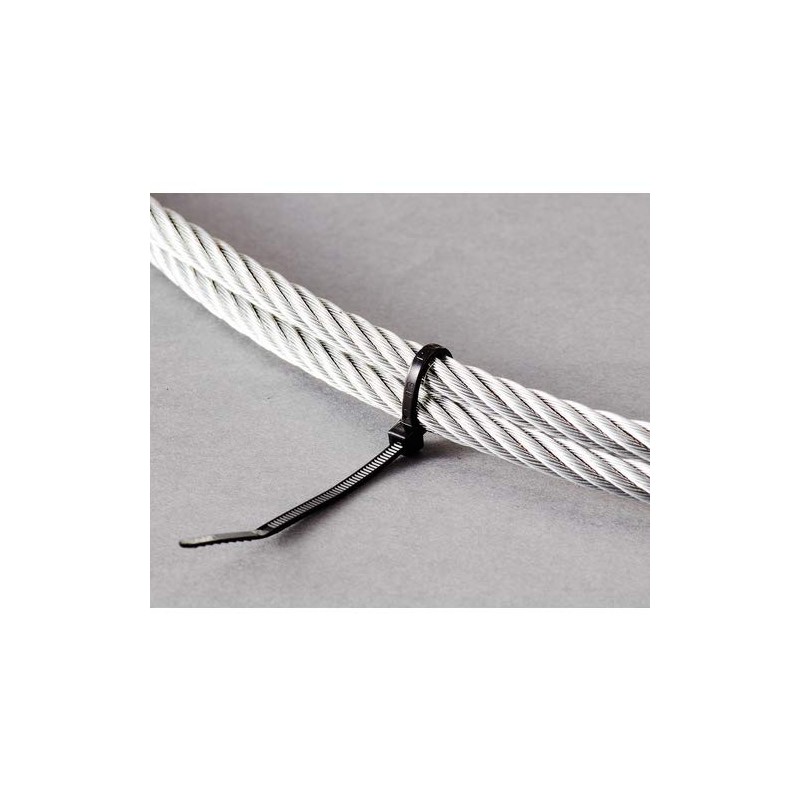 Trusco TRJ100B Nylon Cable Ties (Weather Resistant Type), 100 Pieces, 0.1