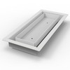 3x10-Breeze-All Metal-Air Vent-Drop in Vent -White - Elegant Design