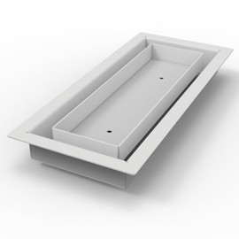 3x10-Breeze-All Metal-Air Vent-Drop in Vent -White - Elegant Design