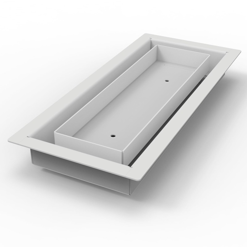 3x10-Breeze-All Metal-Air Vent-Drop in Vent -White - Elegant Design