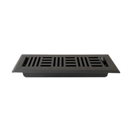 Empire Register Co, Ceiling & Wall Vent Cover - 6x10 inch, Art Nouveau Design, White Finish, Metal Damper Attached, Measure Wall Hole Dimensions (not for Floor use)