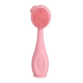 Happy Skin Cepillo Facial Pro – Piedra jade - Vibraciones sónicas - 5,000 vibraciones x minuto - Remueve la suciedad - Resistente al agua - Color rosa