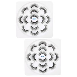 Beavorty Natural Curly False Eyelashes Dense Realistic Lashes for Women Lotus Tray Enhance Beauty for Daily Use Comfortable and Easy to Apply