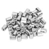 50Pcs Round Connector Nut M4 X 0.7-8-L10mm Female Thread Coupling