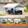 Happybuy Carport Replacement Canopy Cover 10x20 ft, Heavy-Duty Waterproof &