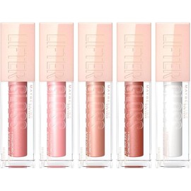 Maybelline Lifter Gloss 5 Brillos Labiales – Hidratación 4h, Ácido Hialurónico