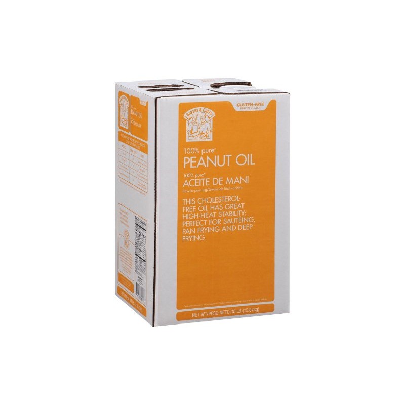 Bakers and Chefs 100% Peanut Oil, 35 Pound