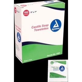Towelette Soap Castille 100Ea/Bx