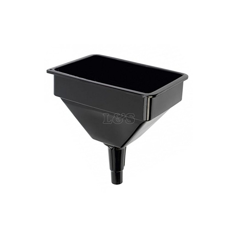 L&S Engineers Rectangular Garage Funnel with Filter