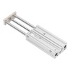 3 Stem Pneumatic Cylinder Aluminum Alloy Double Acting Air Cylinder