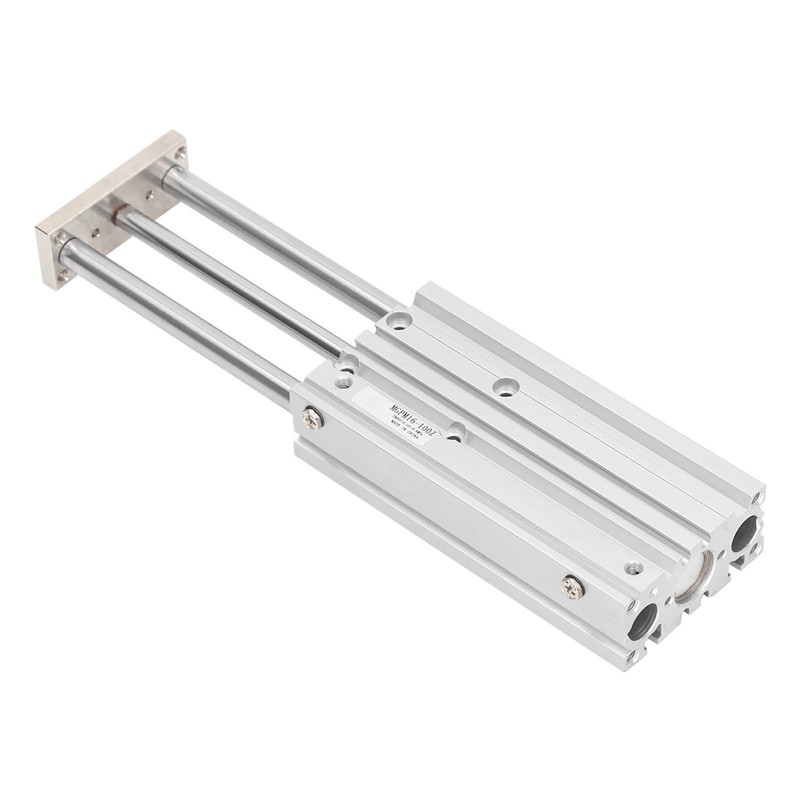 3 Stem Pneumatic Cylinder Aluminum Alloy Double Acting Air Cylinder