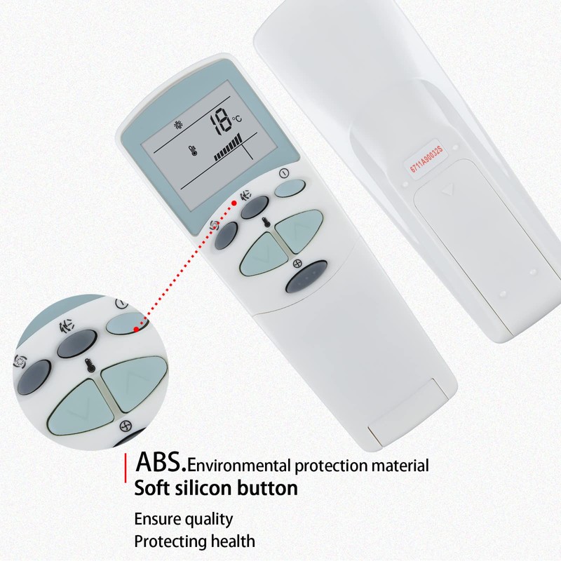 CLVIZCXOM 6711A90032S 6711A90032L Akb73195706 Air Conditioner Remote Control Replacement for