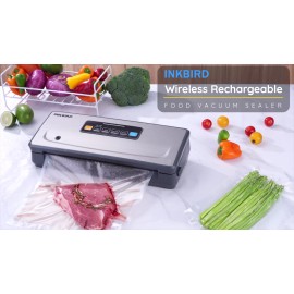 Inkbird Cordless Rechargeable Vacuum Sealer Machine Food Preservation 3Hrs Quick Charge