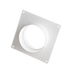 100mm / 4 Inch Duct Connector with Flange - Round