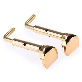 Pair of 4/4, 3/4 Size Violin Chinrest Chin Rest Clamp Screw Gold Detachable