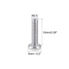 sourcing map Machine Screws Phillips Head Screws M2.5 x 10