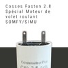 Cable lugs capacitor 2.5µF special Somfy Simu roller shutter motor