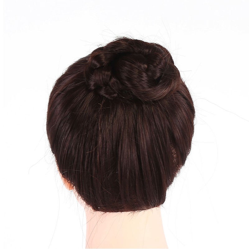 26" Synthetic Fiber Mannequin Head Hairdresser Training Head Cosmetology Doll