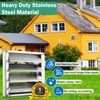 4" Metal Dryer Vent Cover for Exterior Wall, Stainless Steel