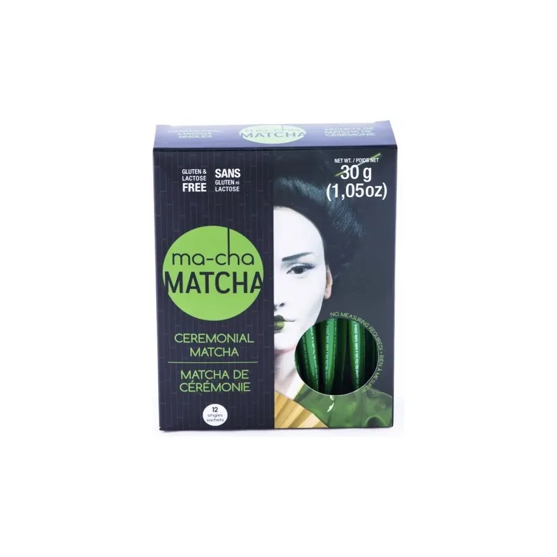 Té Matcha Ceremonial Ma-cha 12 Sobres Individuales 30g