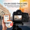 Photography Cheat Sheet Cards for Man: Camera Quick Reference Card