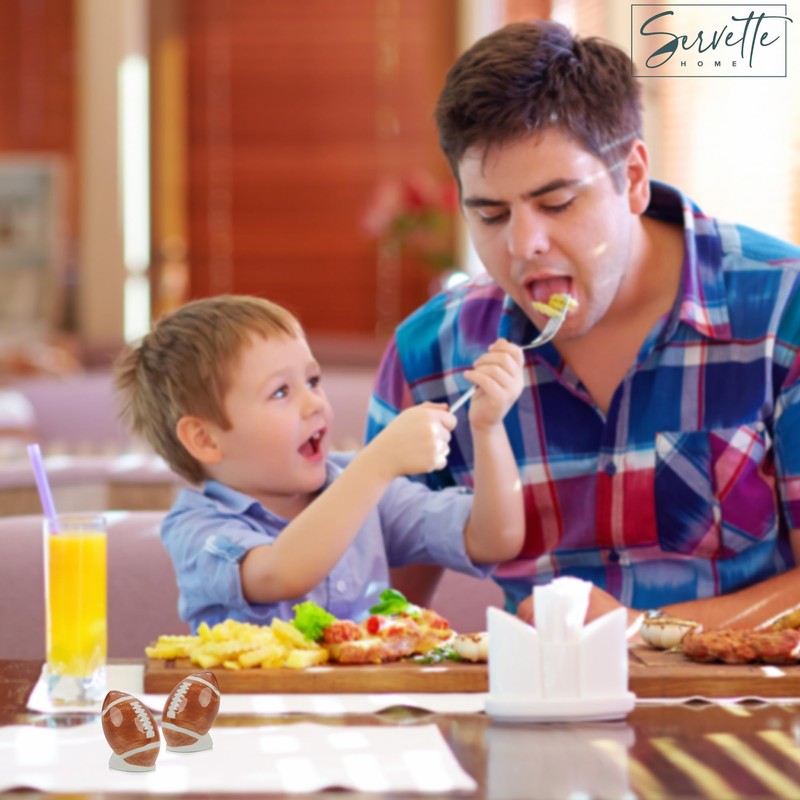 Football Ceramic Salt & Pepper Set