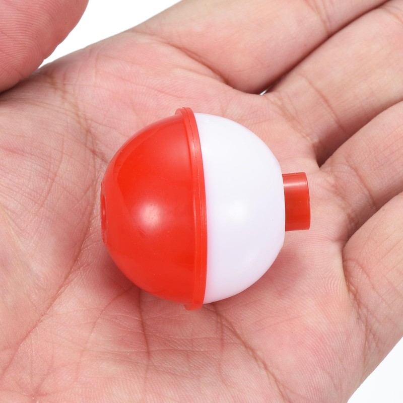 PATIKIL 16pcs 32mm Fishing Bobber Hard ABS Push Button Round