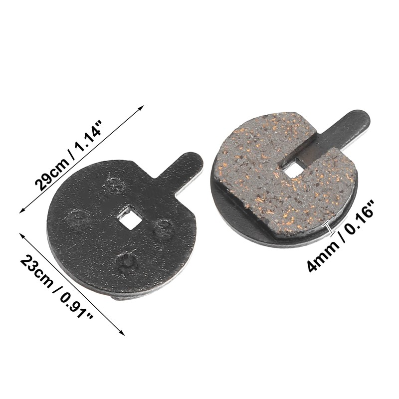 X AUTOHAUX 4 Pair Semi Metal Disc Bike Brake Pads