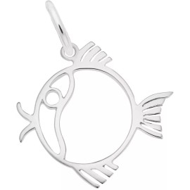 Rembrandt Sterling Silver Flat Fish Charm by Rembrandt